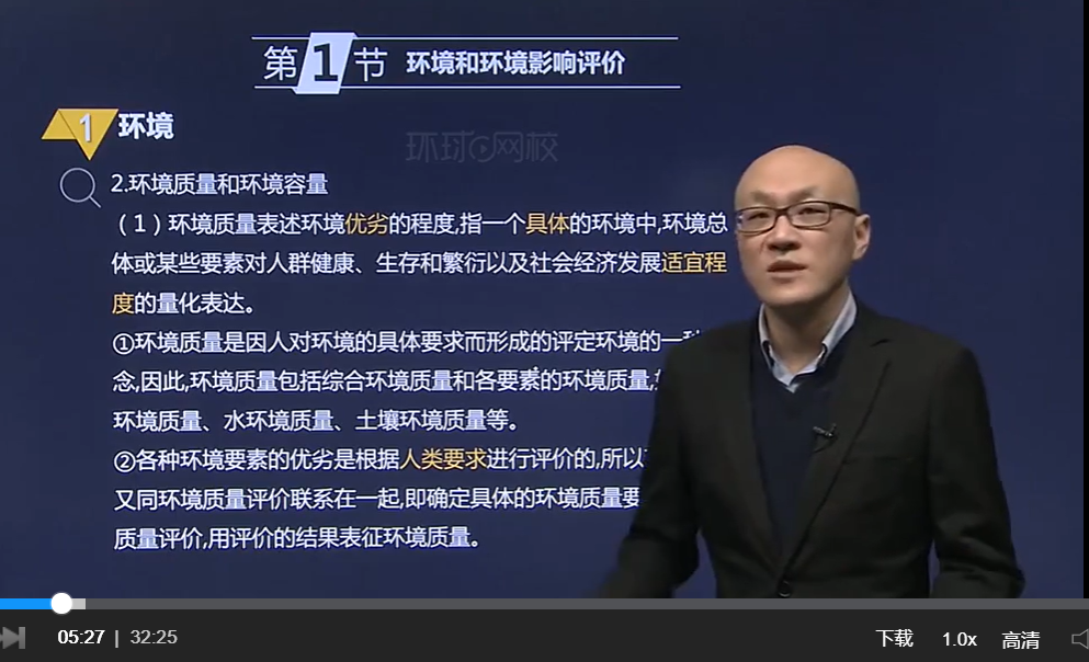 環球網校環評師視頻