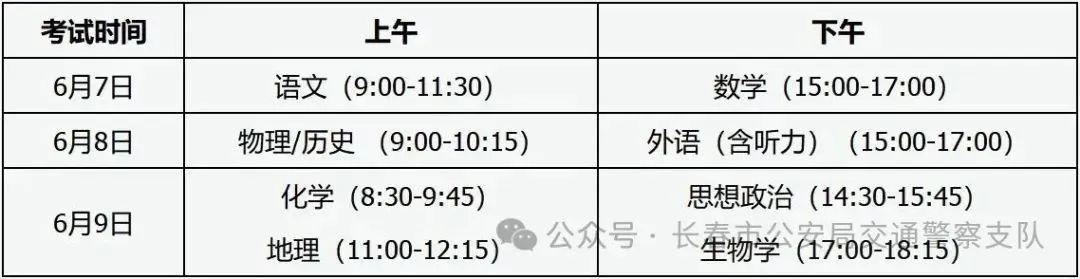 2025年長春高考交通安保_長春交警網_長春交警護航高考出行安全